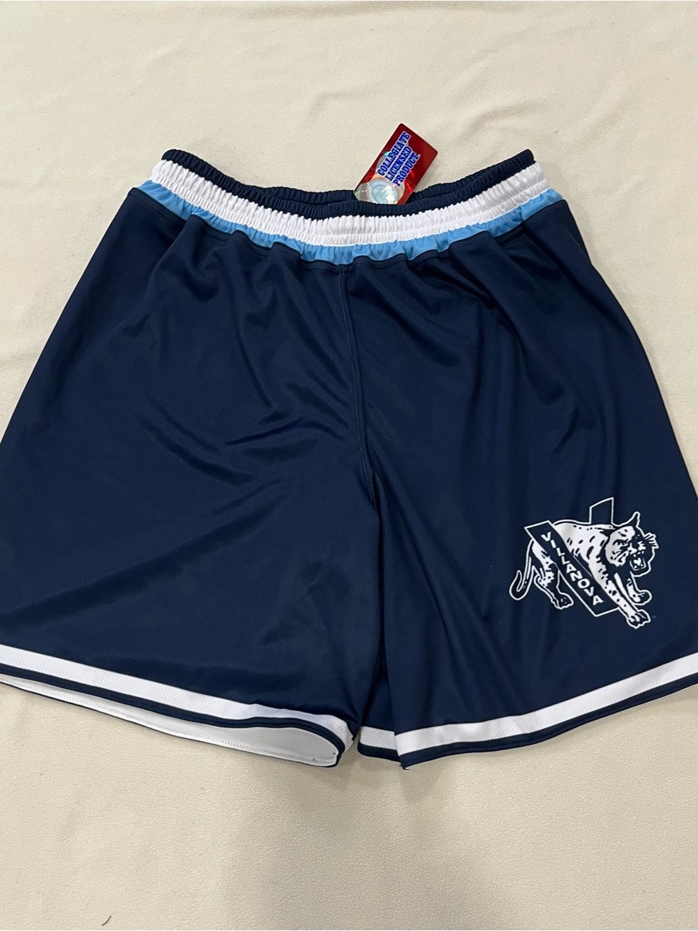 19Nine Hardwood History XL Villanova Wildcats 1984-1985 Retro Shorts Away USA